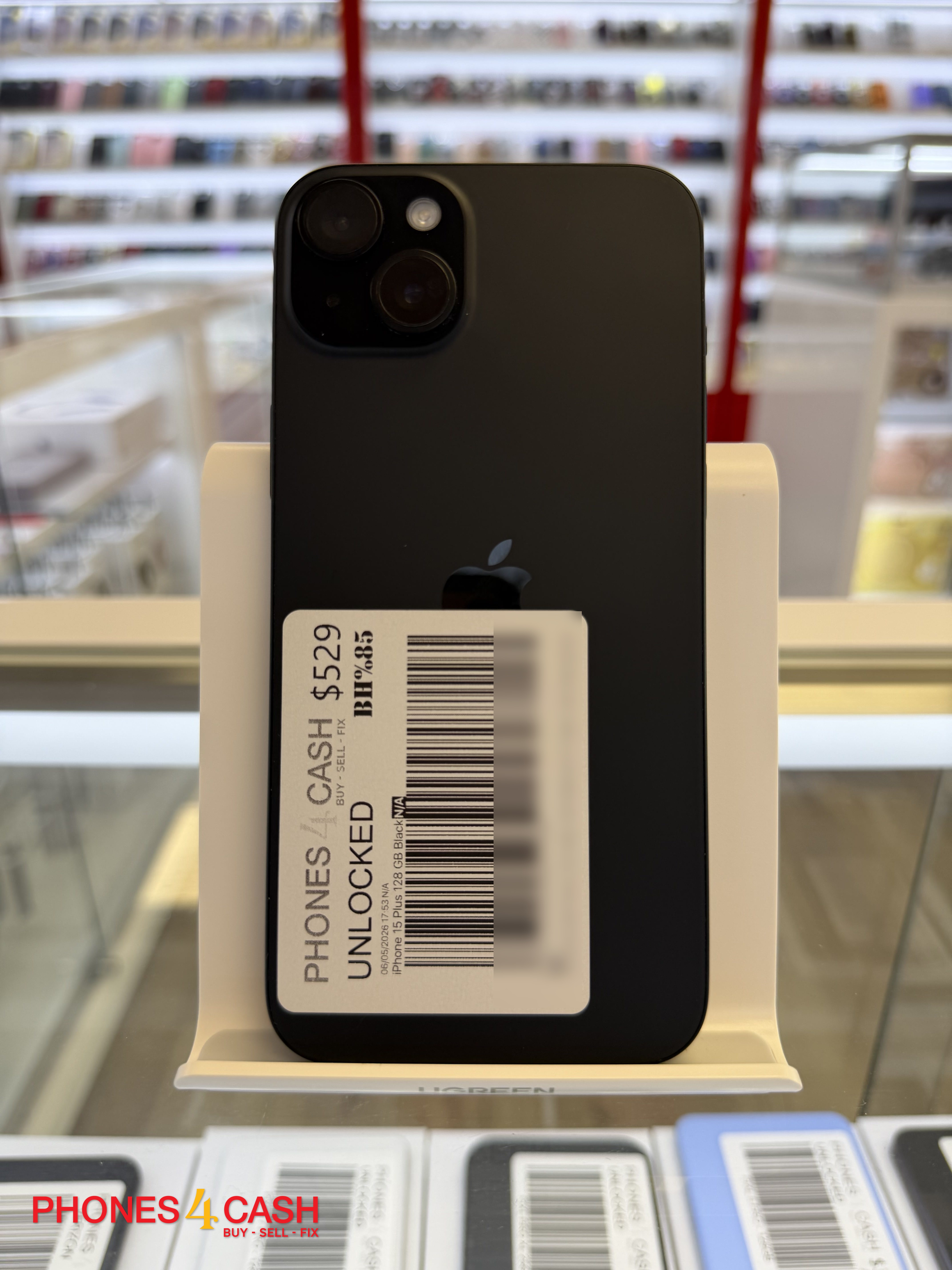iPhone 15 Plus - 128GB Black (Unlocked)