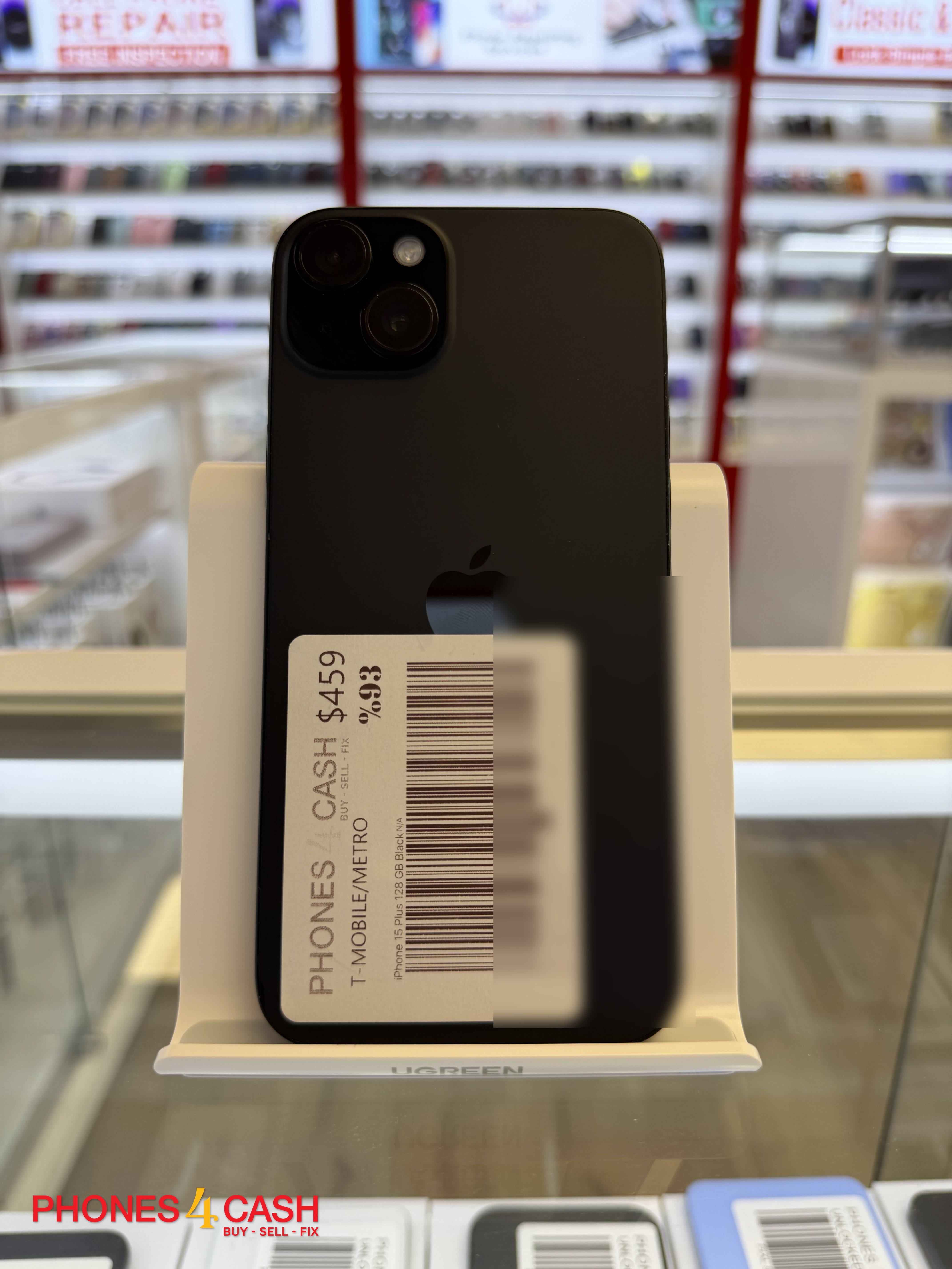 iPhone 15 Plus - 128GB Black (T-Mobile / Metro)