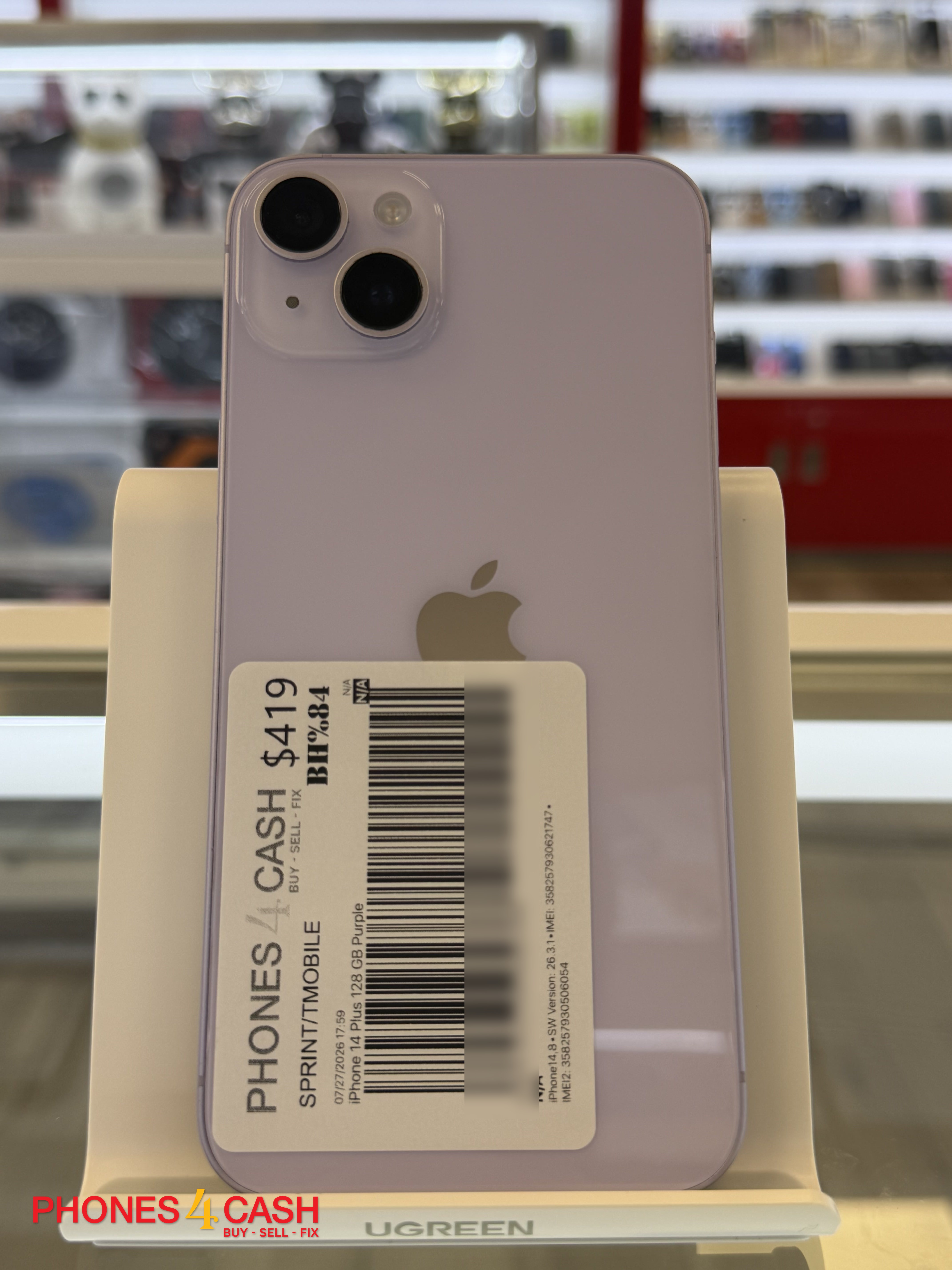 iPhone 14 Plus - 128GB Purple (Sprint / T-Mobile)