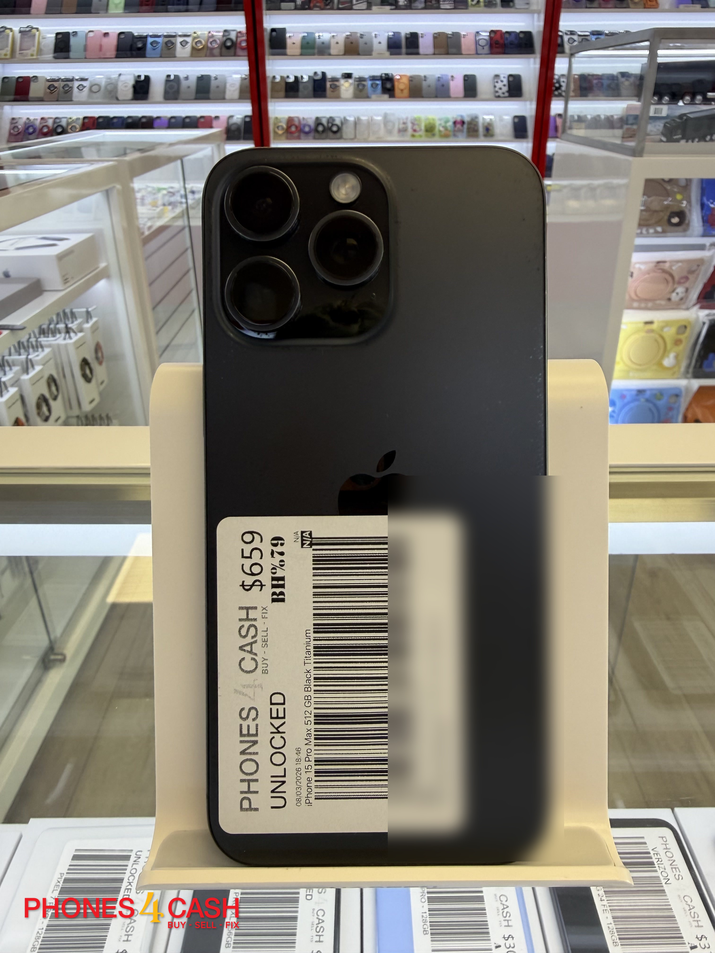 iPhone 15 Pro Max - 512GB Black Titanium (Unlocked)