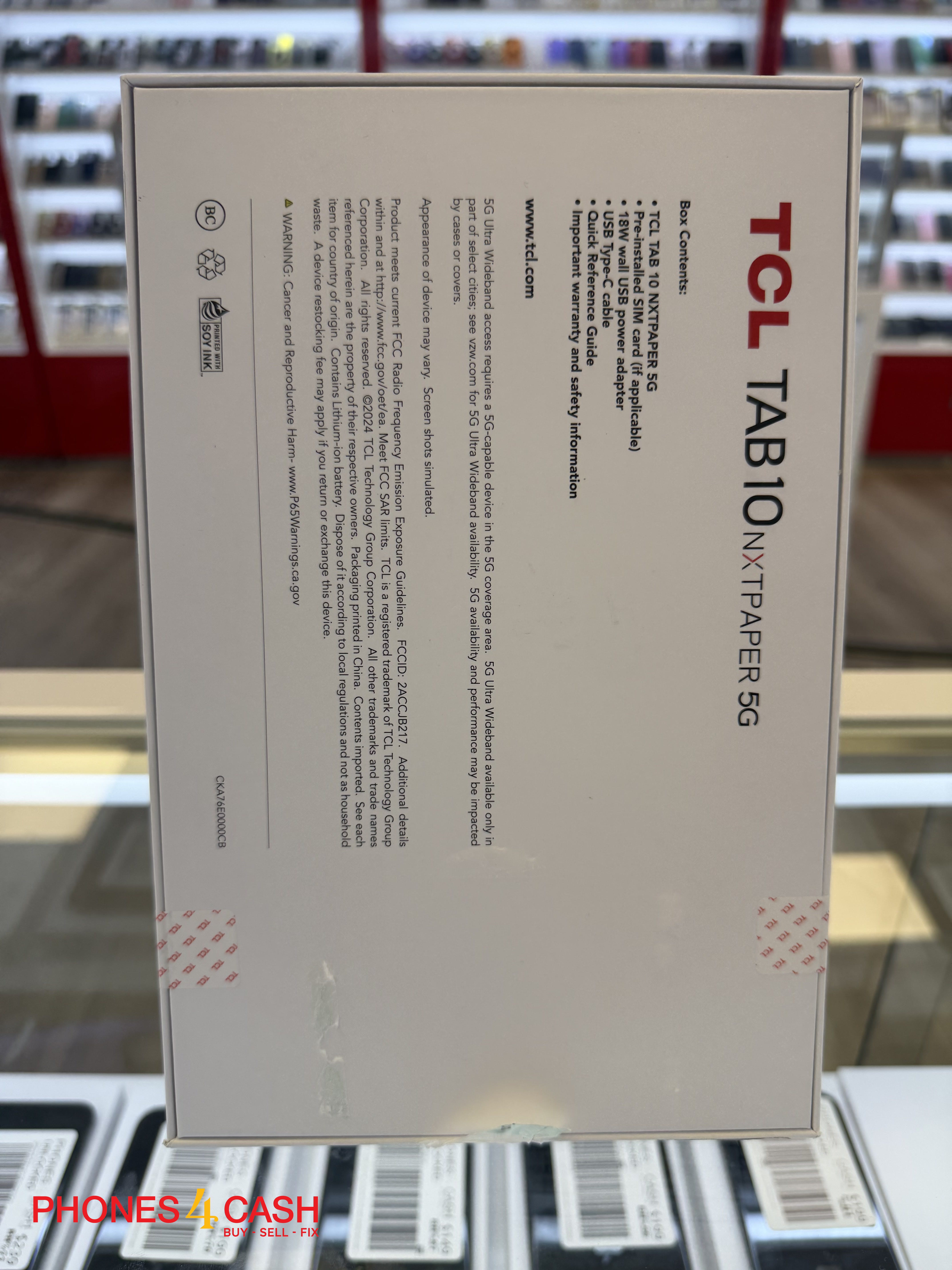 TCL Tab 10 NXTPAPER 5G - 128GB Black (5G Unlocked) - Brand New, Sealed - photo 2