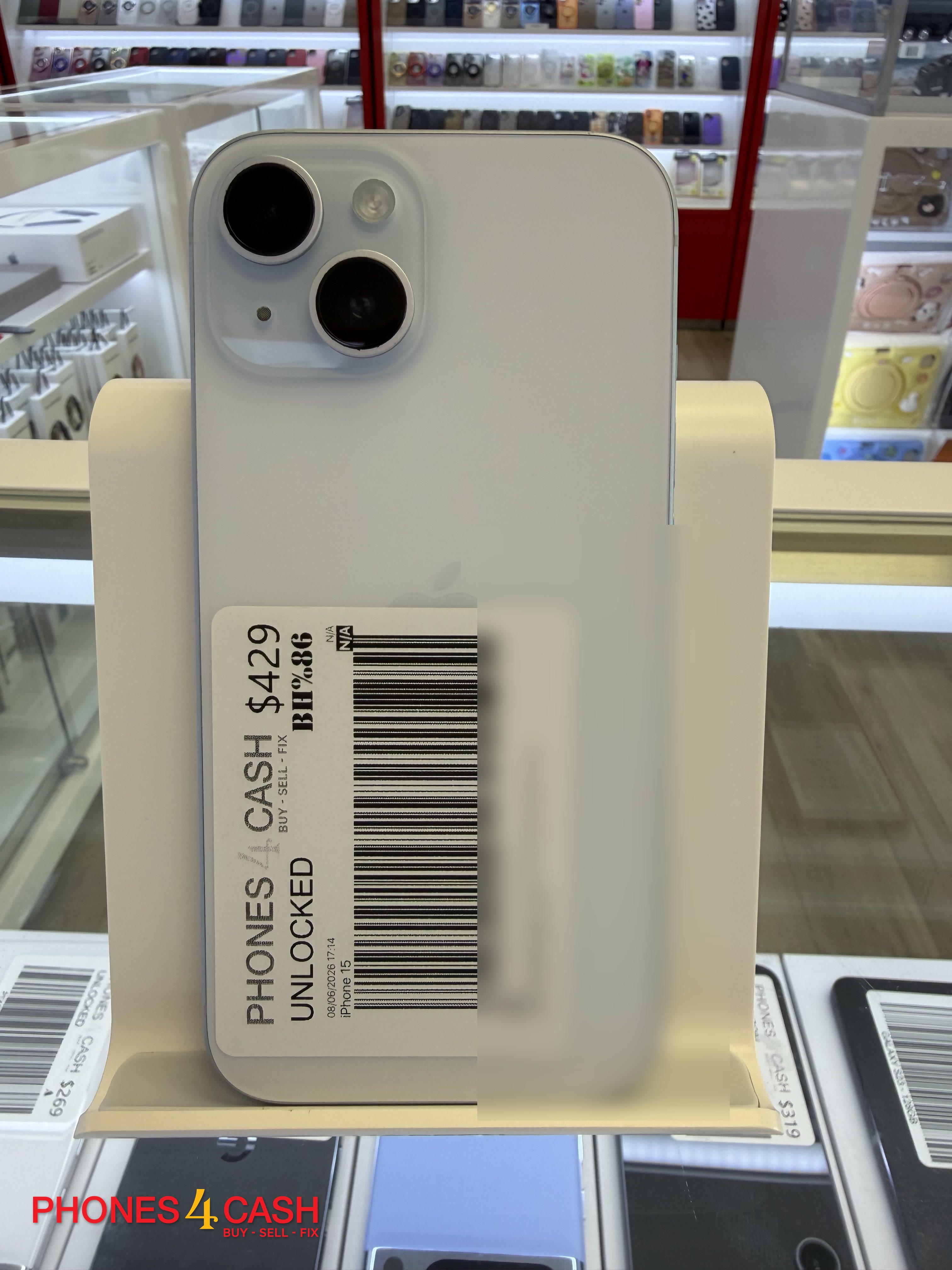 iPhone 15 - 128GB Blue (Unlocked)