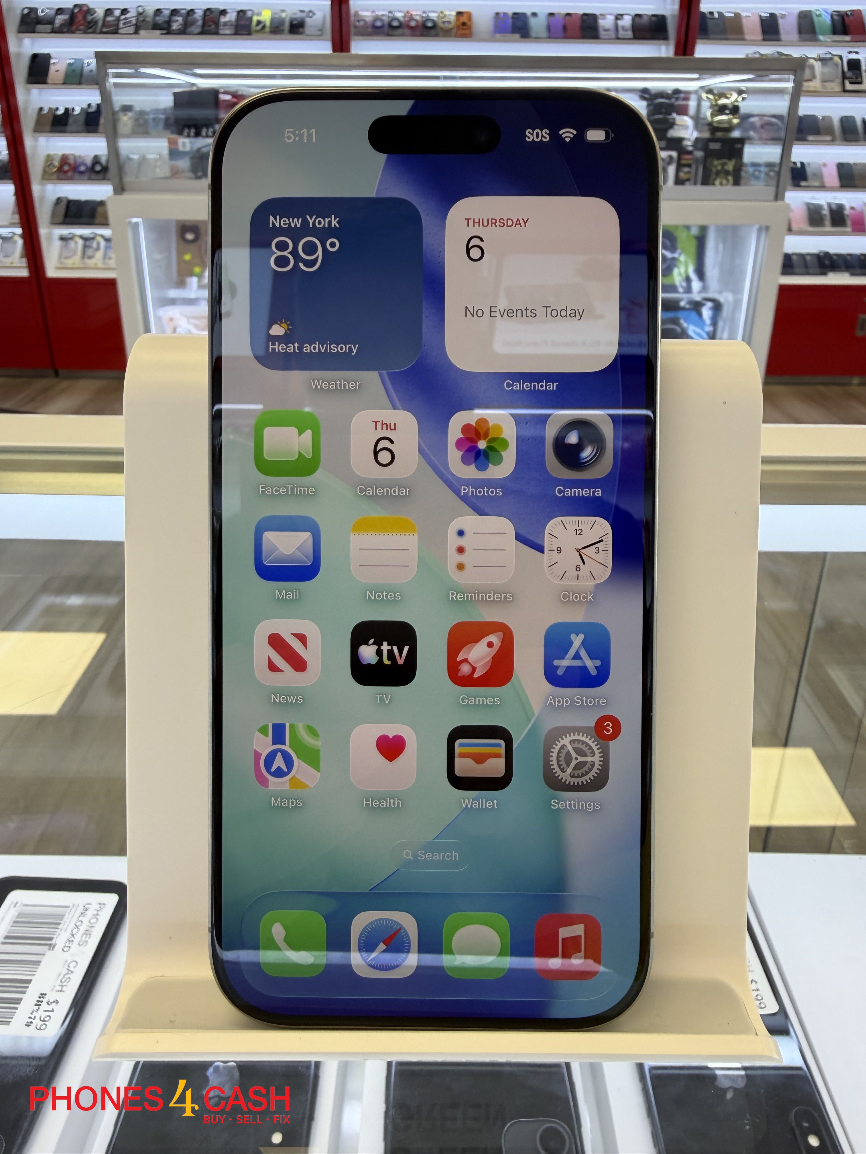 iPhone 15 Pro - 128GB Natural Titanium (Unlocked) - photo 2
