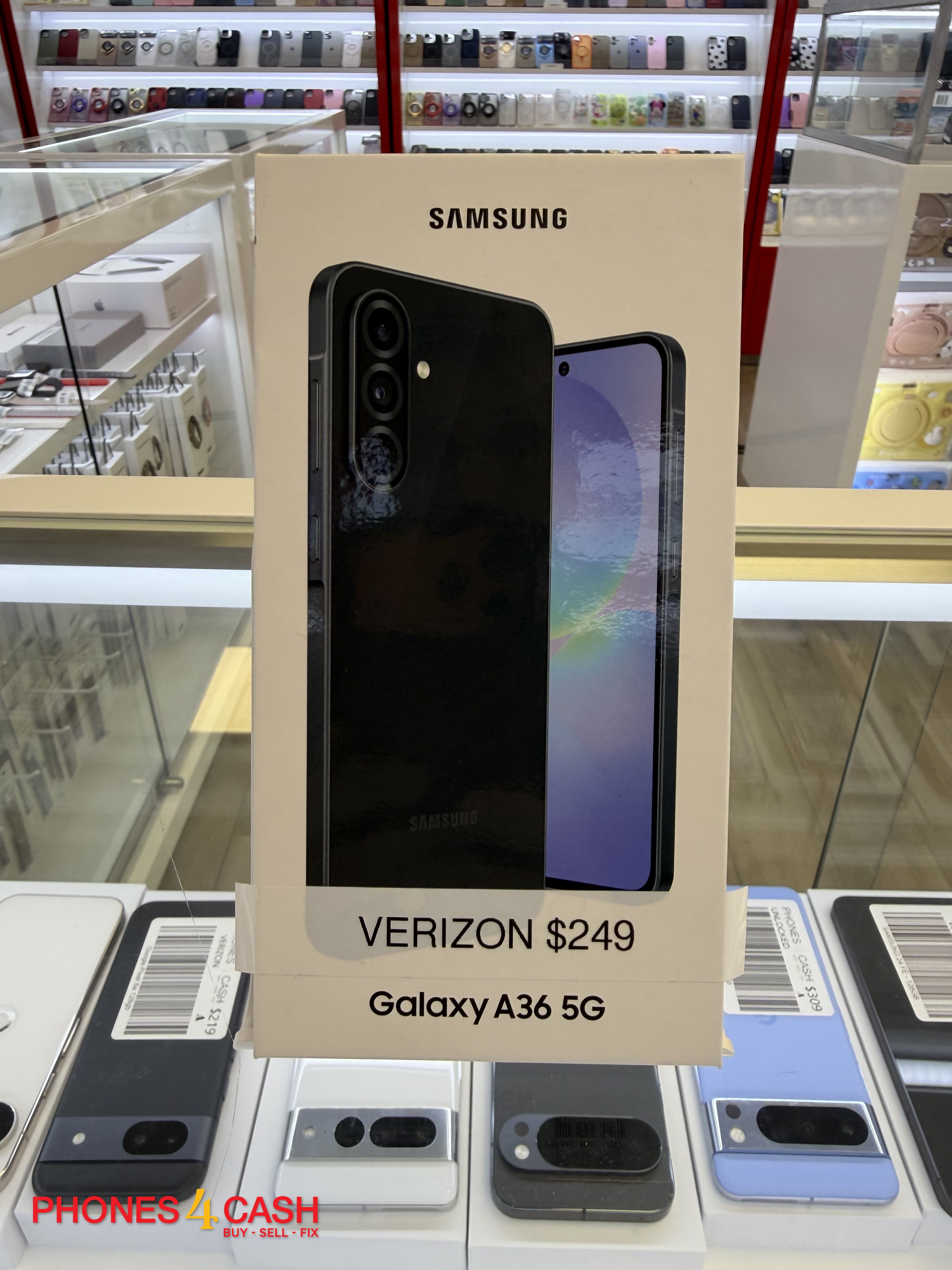 Samsung Galaxy A36 5G - 128GB Black (Verizon) - Brand New Sealed