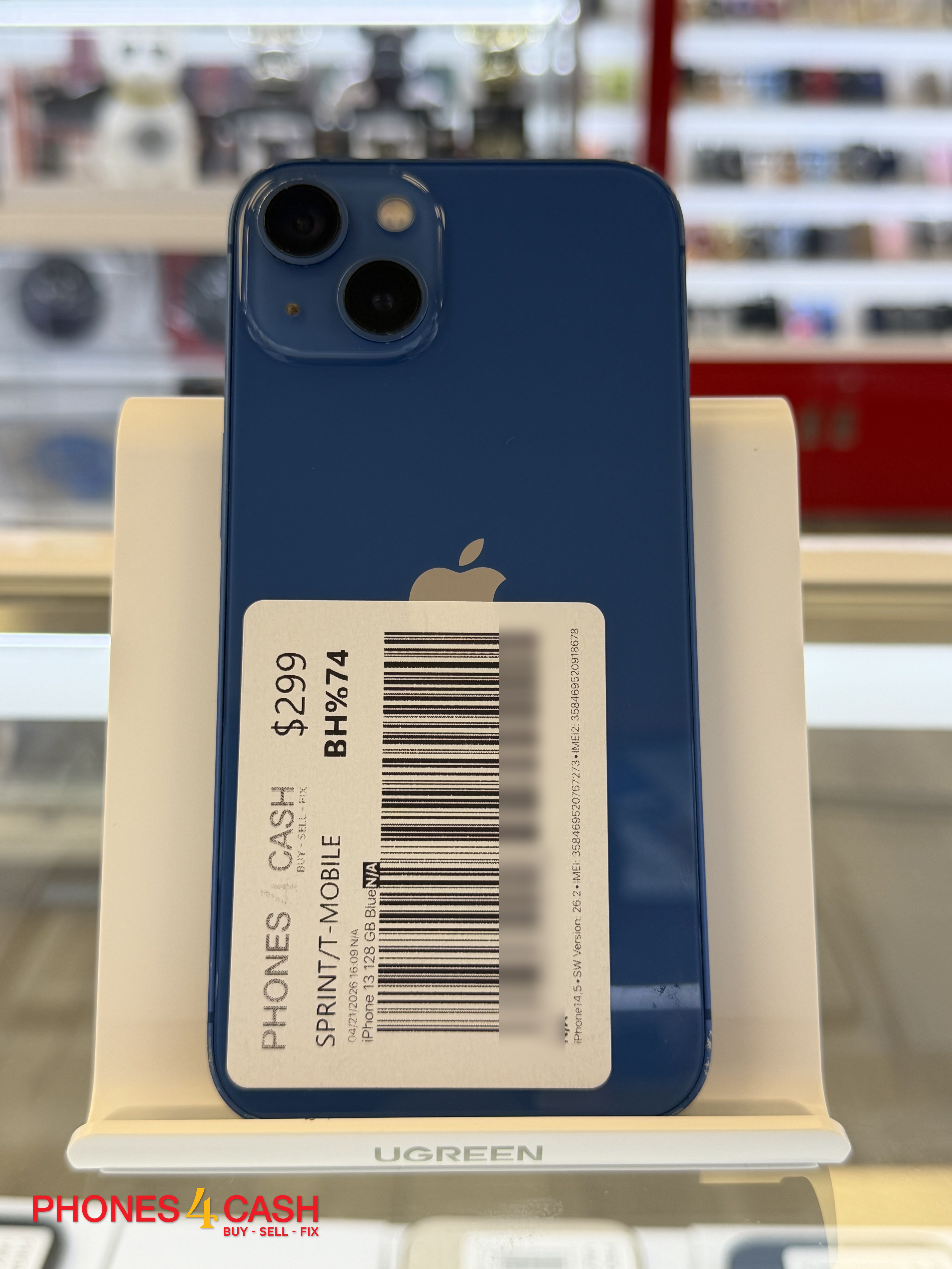 iPhone 13 - 128GB Blue (Sprint / T-Mobile)