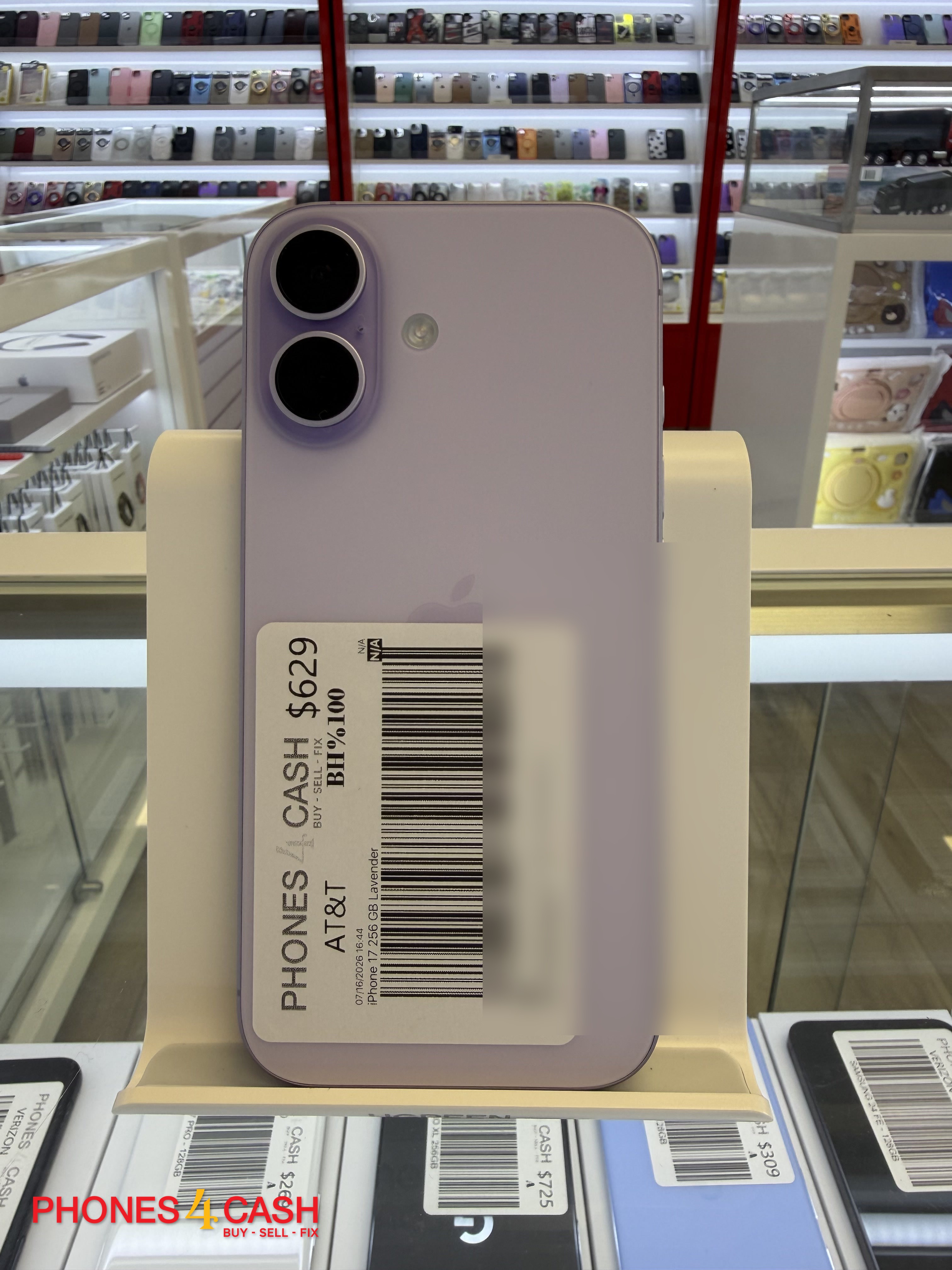 iPhone 17 - 256GB Lavender (AT&T)