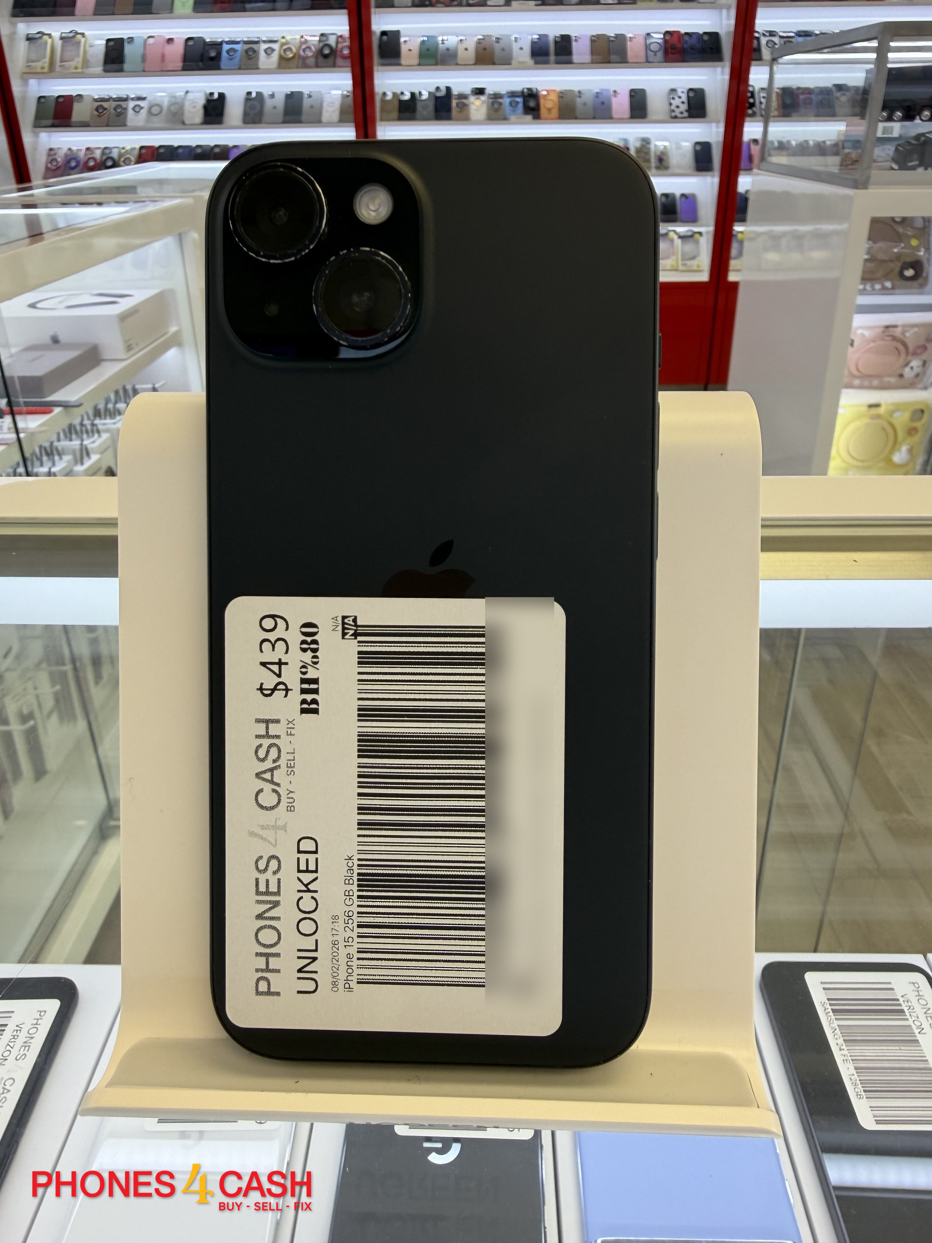 iPhone 15 - 256GB Black (Unlocked)
