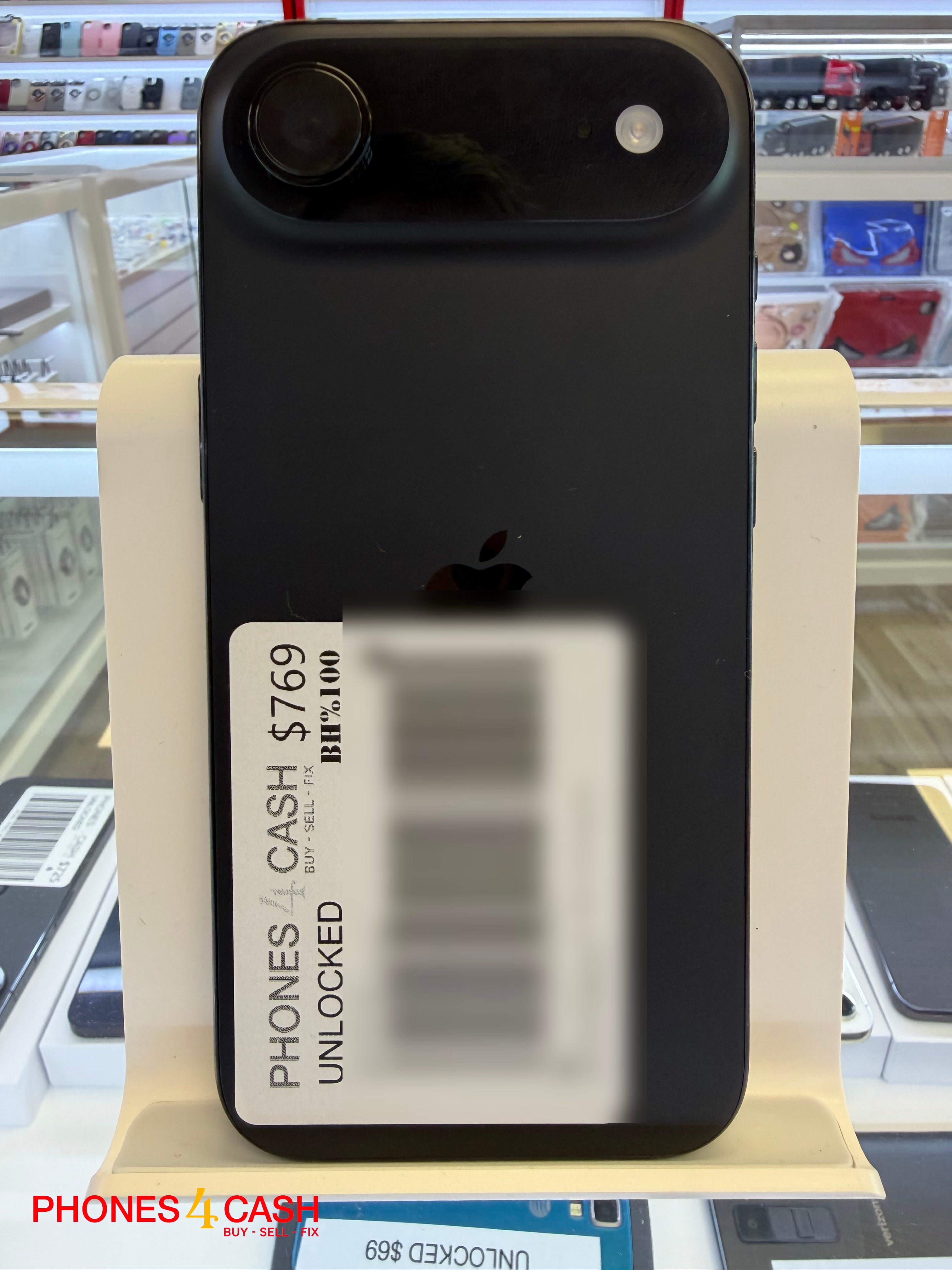 iPhone 17 Air - 256GB Black (Unlocked) — Grade A
